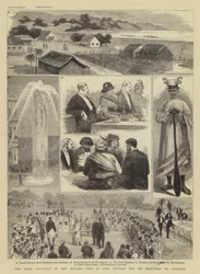 La difficulté maorie en Nouvelle-Zélande, visite du roi Tawhiao et de ses partisans à Auckland